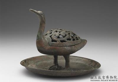 图片[2]-Incense burner in the shape of a goose, Han dynasty (206 BCE-220 CE)-China Archive